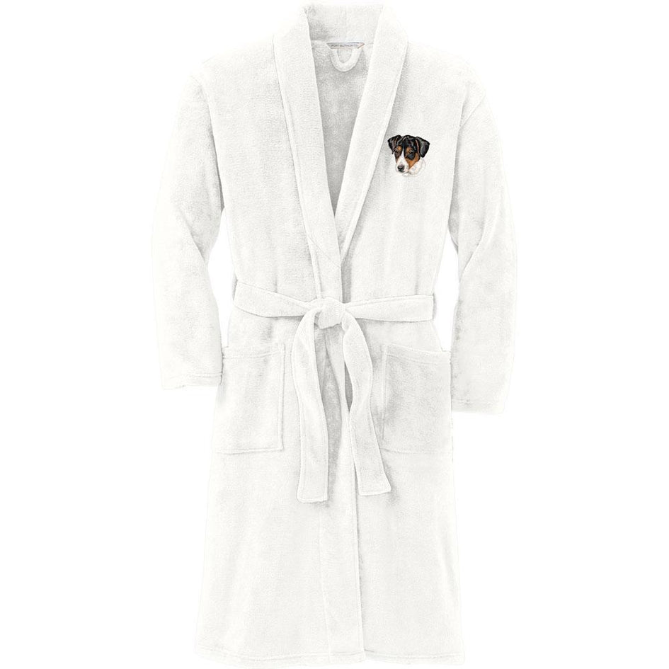 Port Authority Plush Microfleece Robe Marshmallow Large/X-Large Parson Russell Terrier DV351