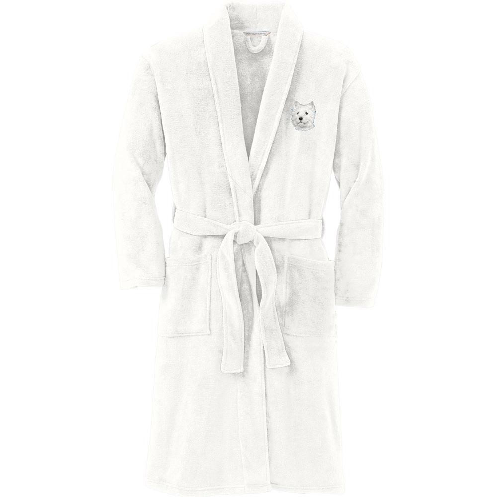 Westie dressing gown sales