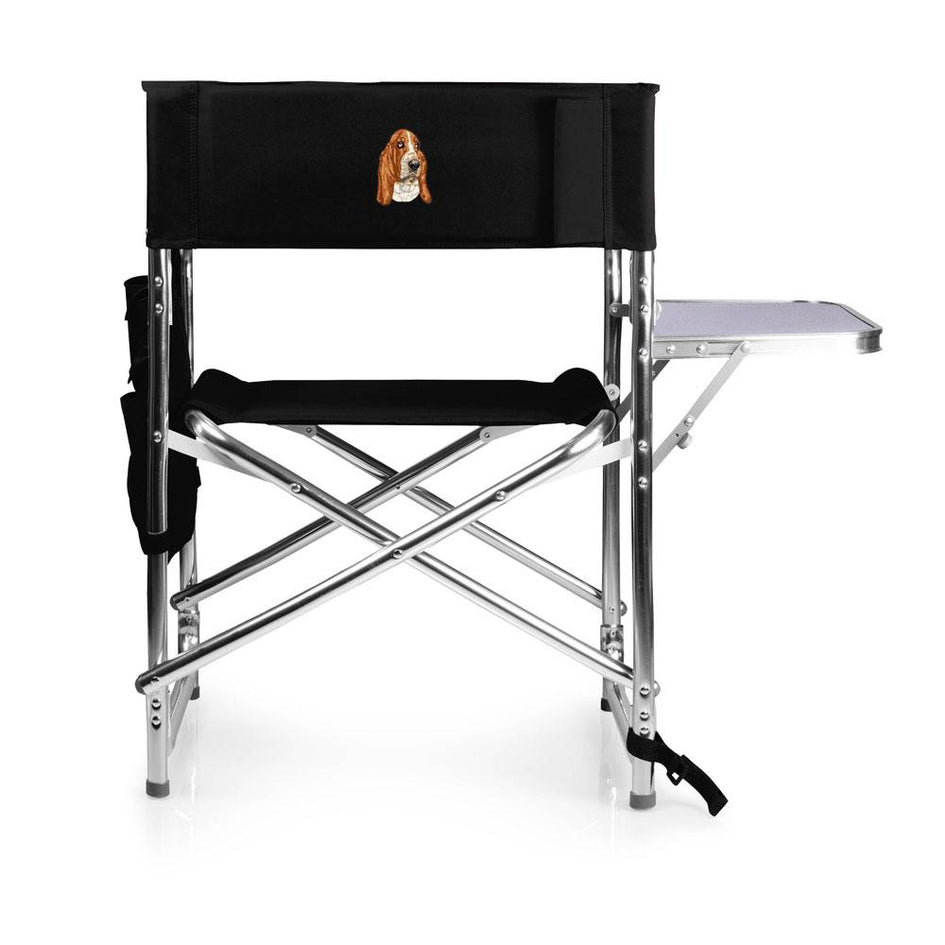 Basset Hound Embroidered Sports Chair