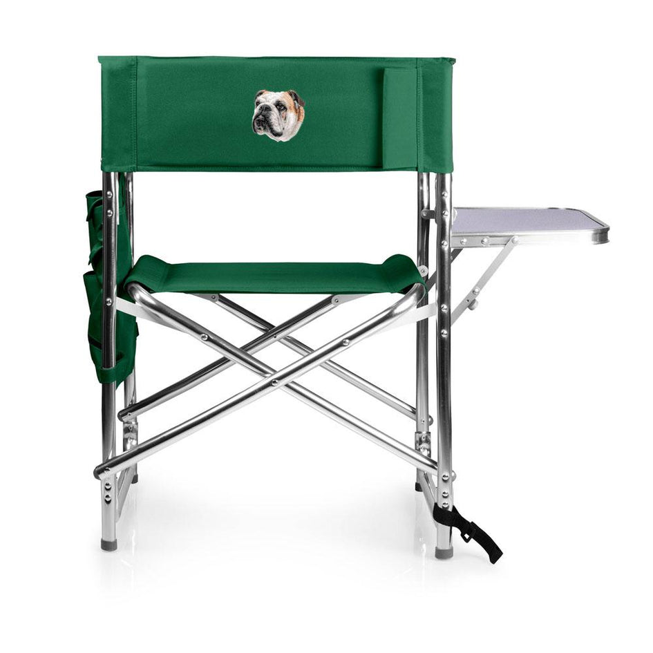 Bulldog Embroidered Sports Chair