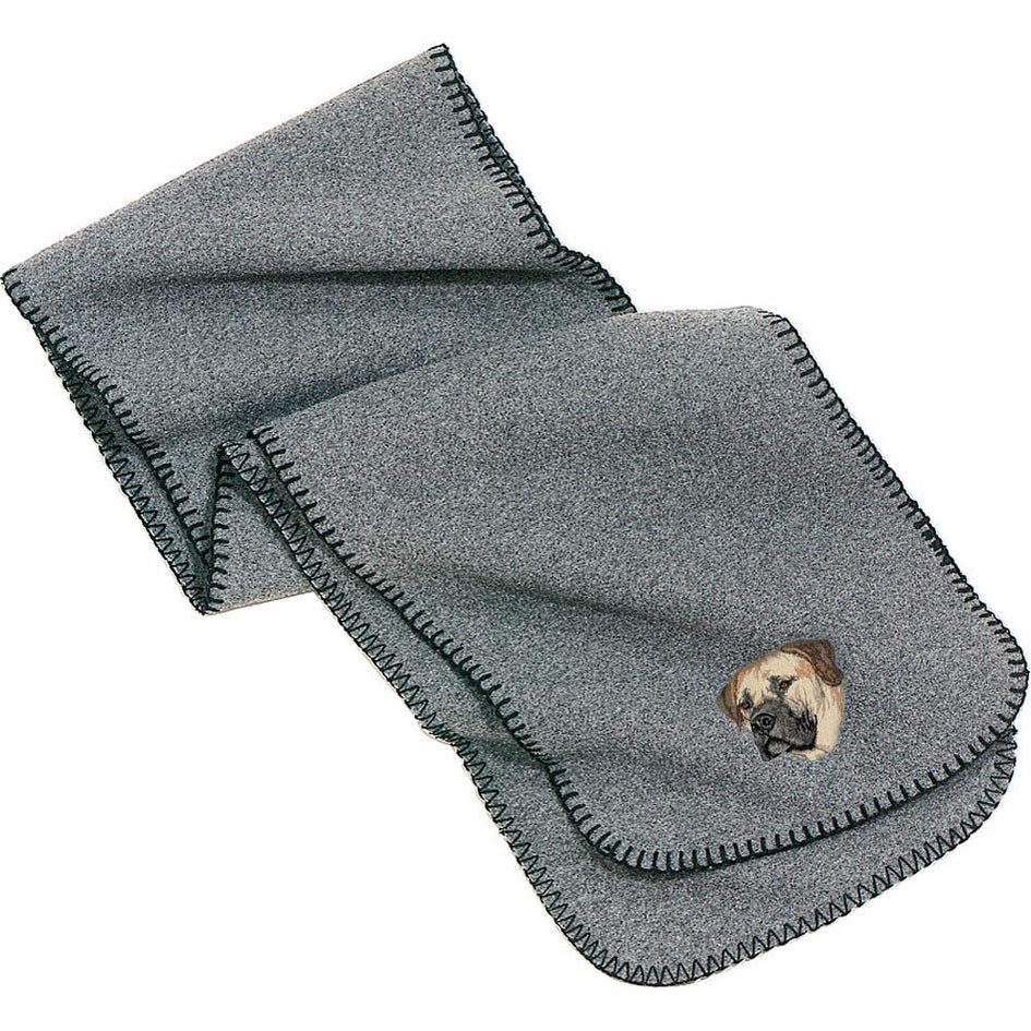 Embroidered Scarves Heather Gray  Boerboel DV209