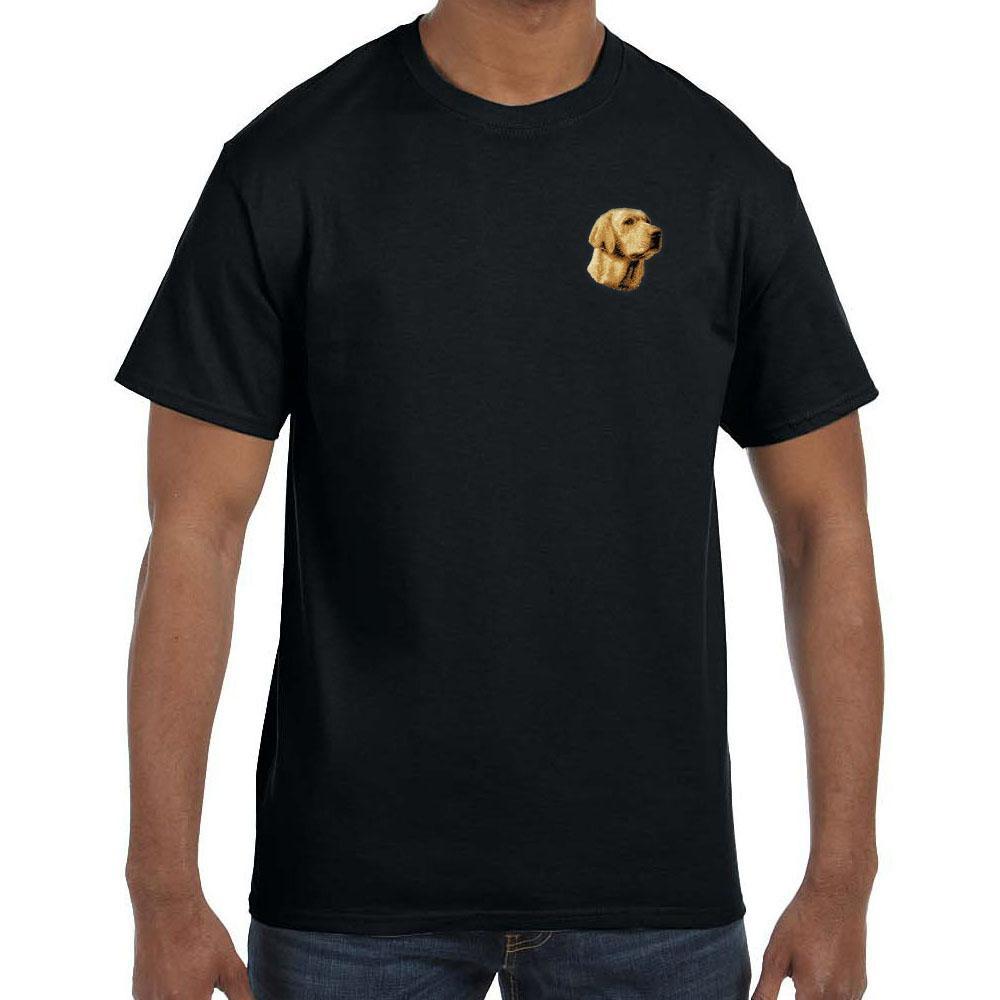 Labrador Retriever Embroidered Mens T-Shirts