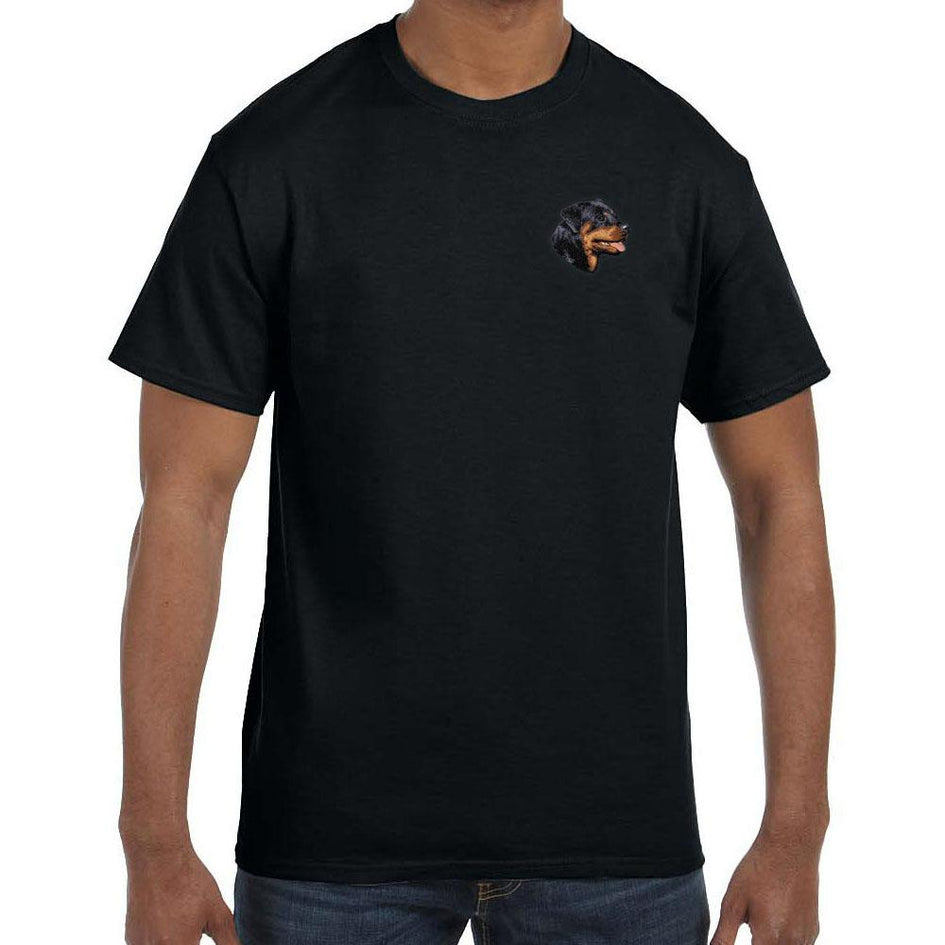 Rottweiler Embroidered Mens T-Shirts
