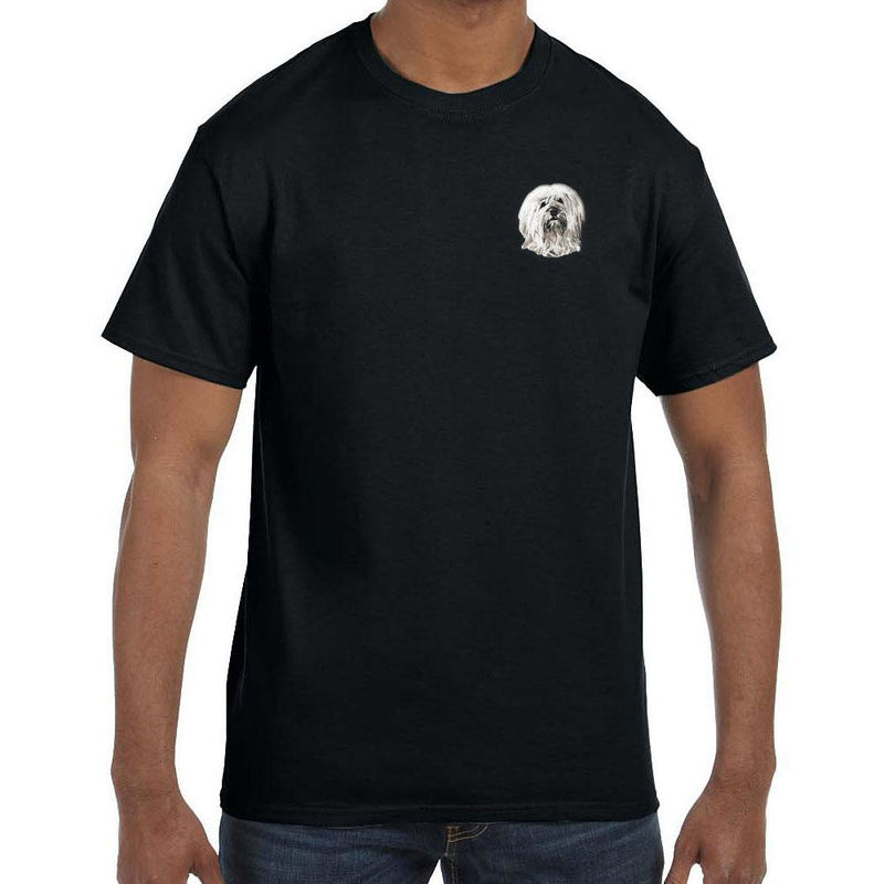 Tibetan Terrier Embroidered Mens T-Shirts
