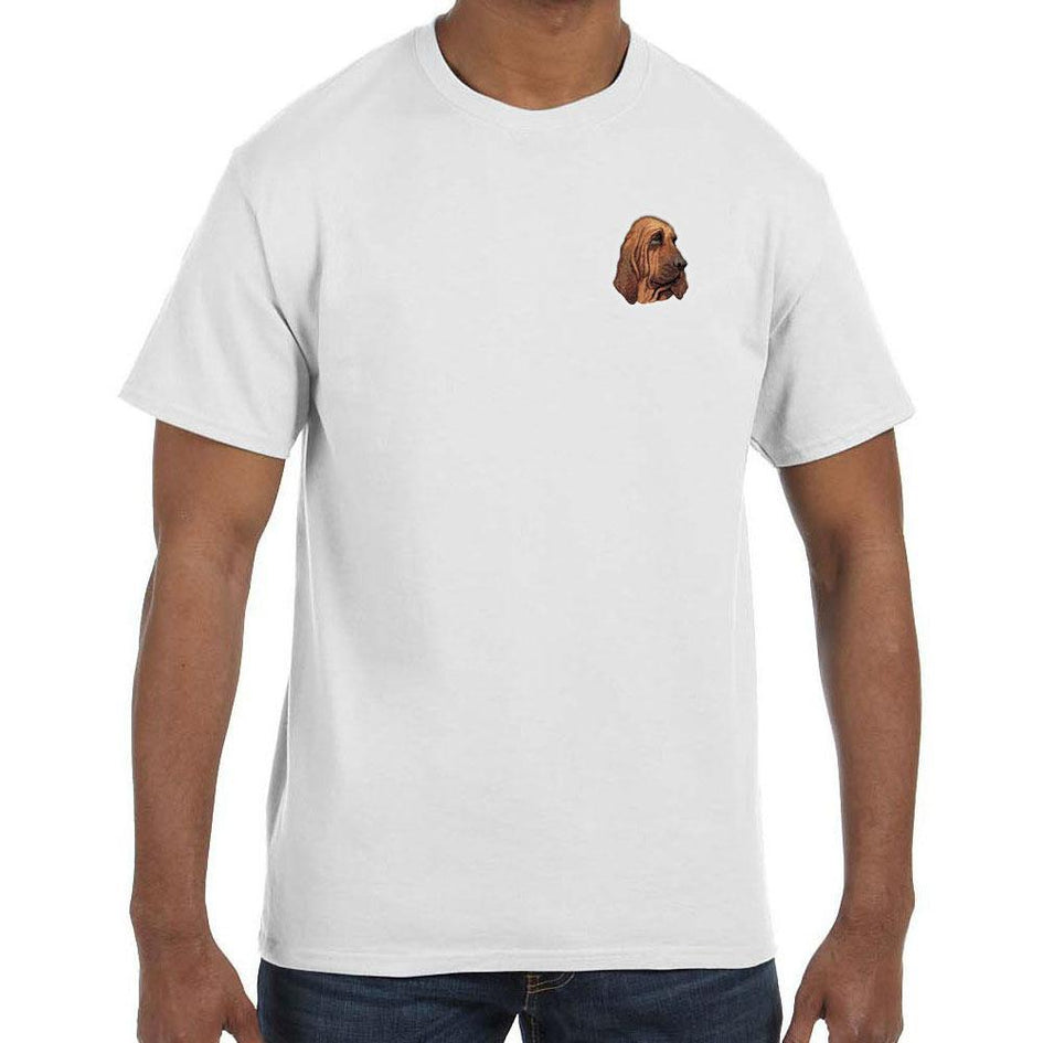 Bloodhound Embroidered Mens T-Shirts