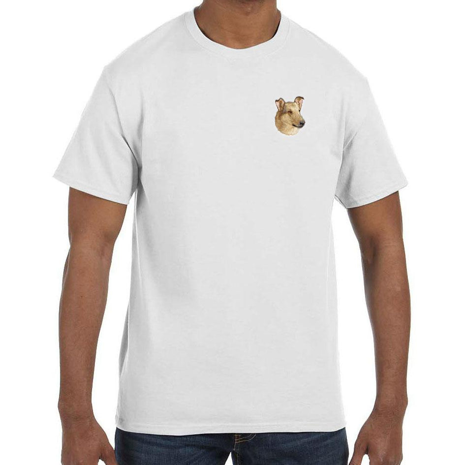 Smooth Collie Embroidered Mens T-Shirts