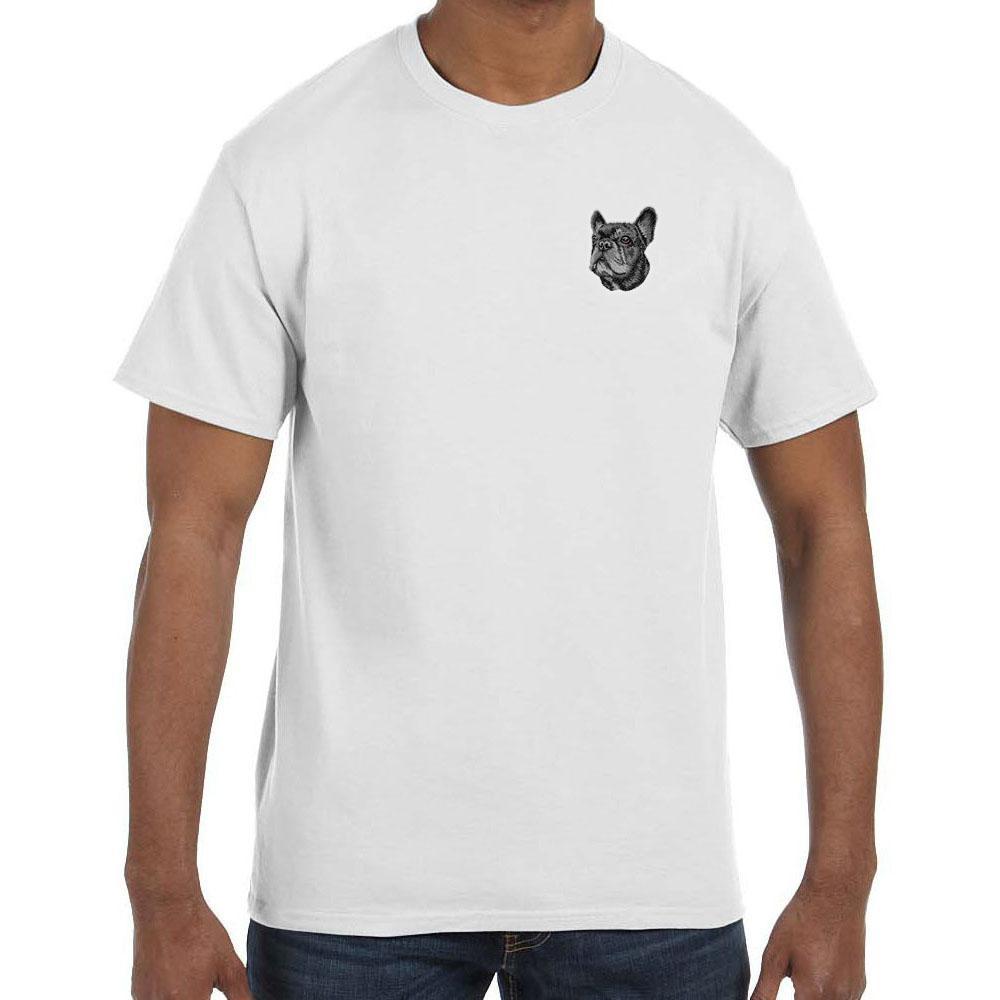 French Bulldog Embroidered Mens T-Shirts | AKC Shop