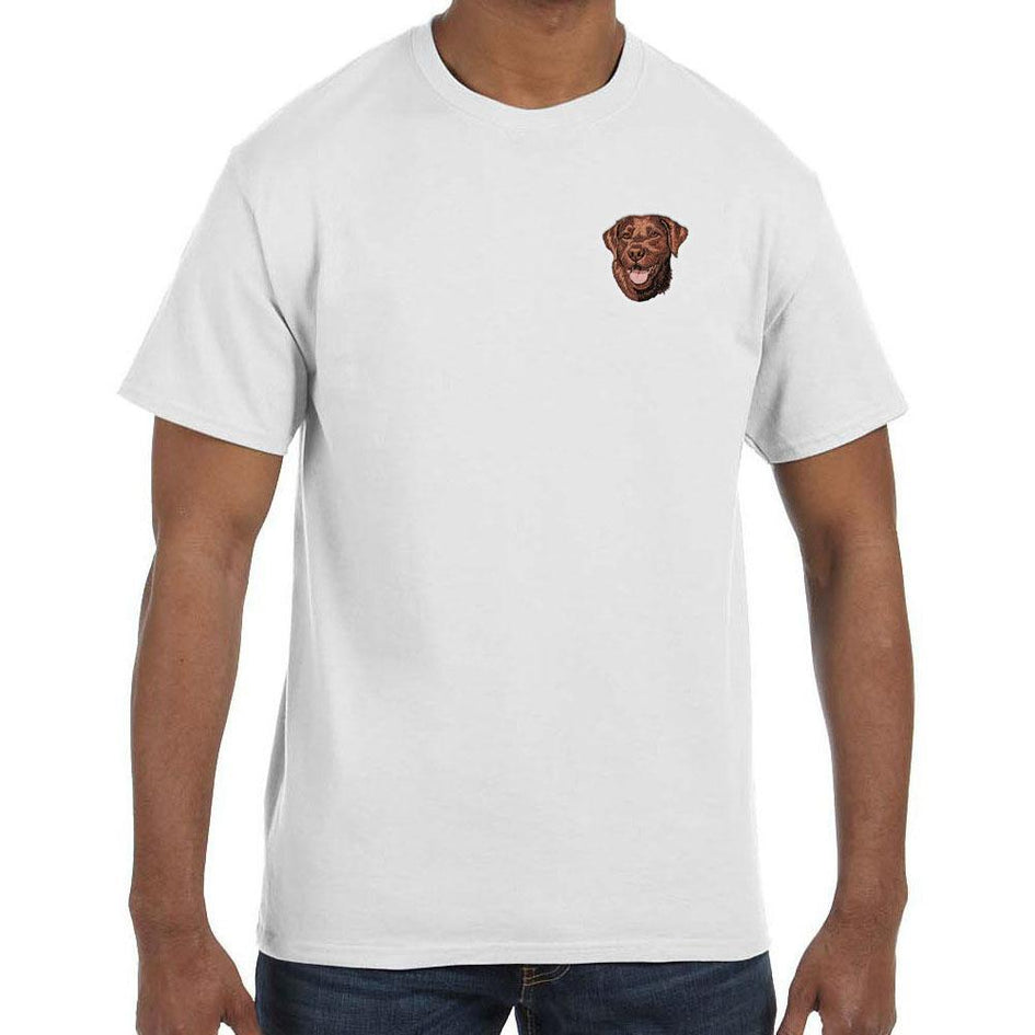 Labrador Retriever Embroidered Mens T-Shirts