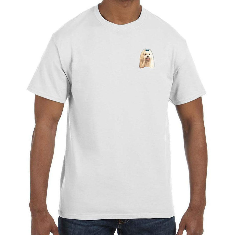 Maltese Embroidered Mens T-Shirts