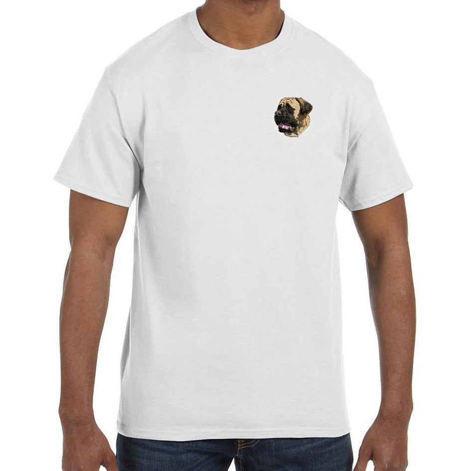 Mastiff Embroidered Mens T-Shirts