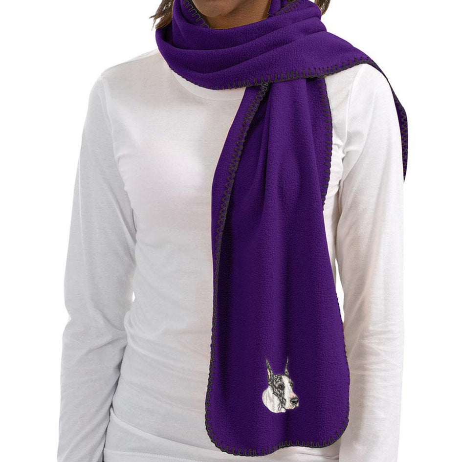 Embroidered Scarves Purple  Great Dane DV459