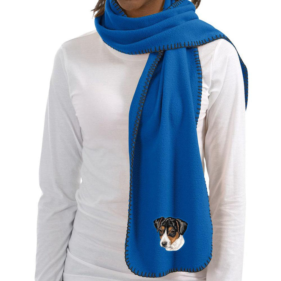 Embroidered Scarves Royal Blue  Parson Russell Terrier DV351
