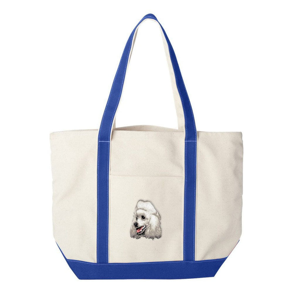 Poodle Embroidered Tote Bag