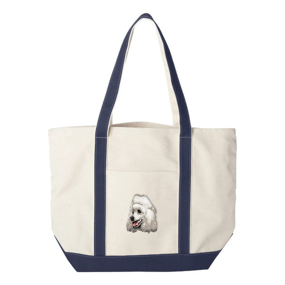 Poodle Embroidered Tote Bag
