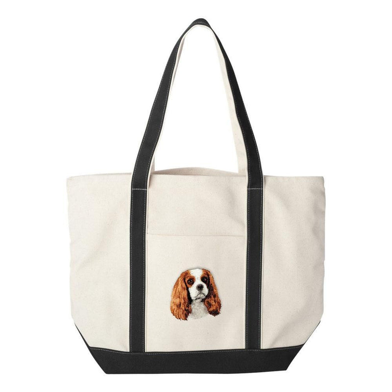 Cavalier King Charles Spaniel Embroidered Tote Bag