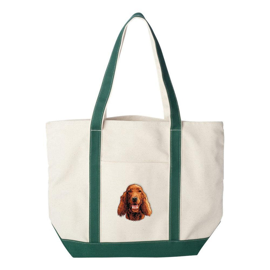 Embroidered Tote Bag Red  Irish Setter D23