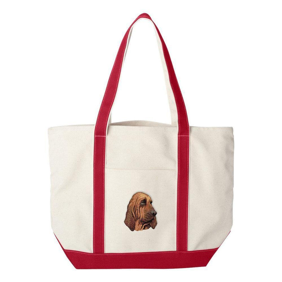 Embroidered Tote Bag Green  Bloodhound DM411
