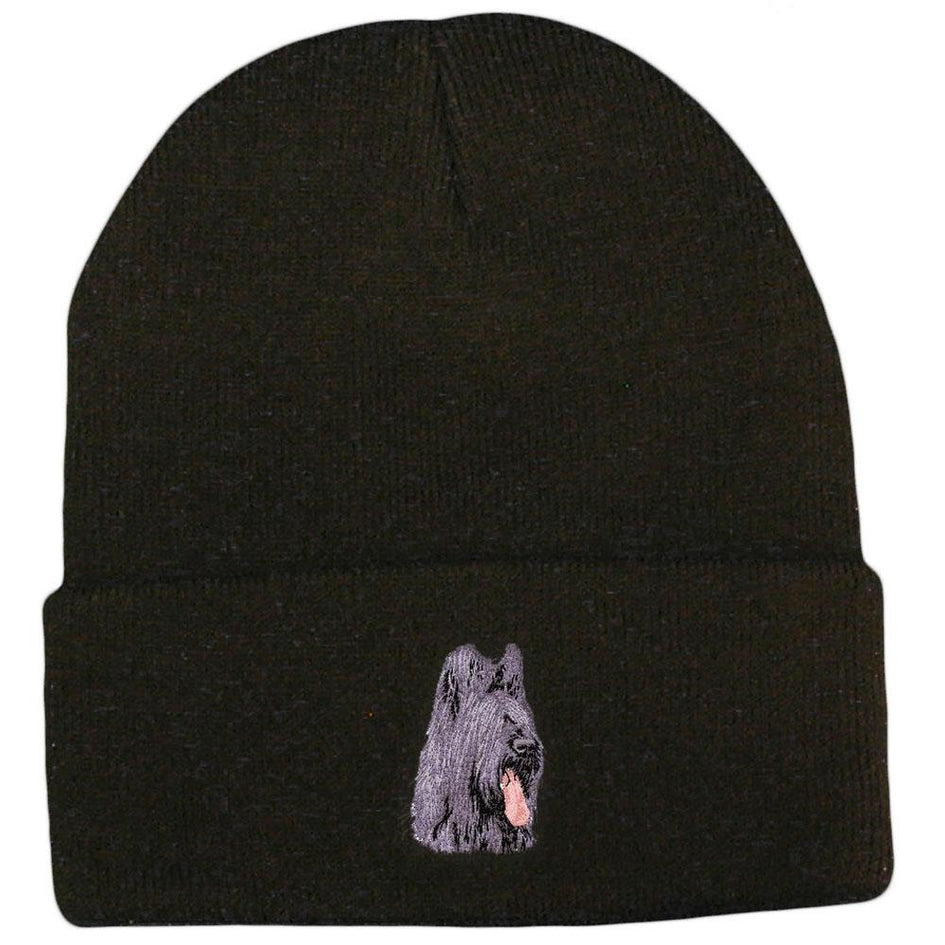 Embroidered Beanies Black  Briard D72