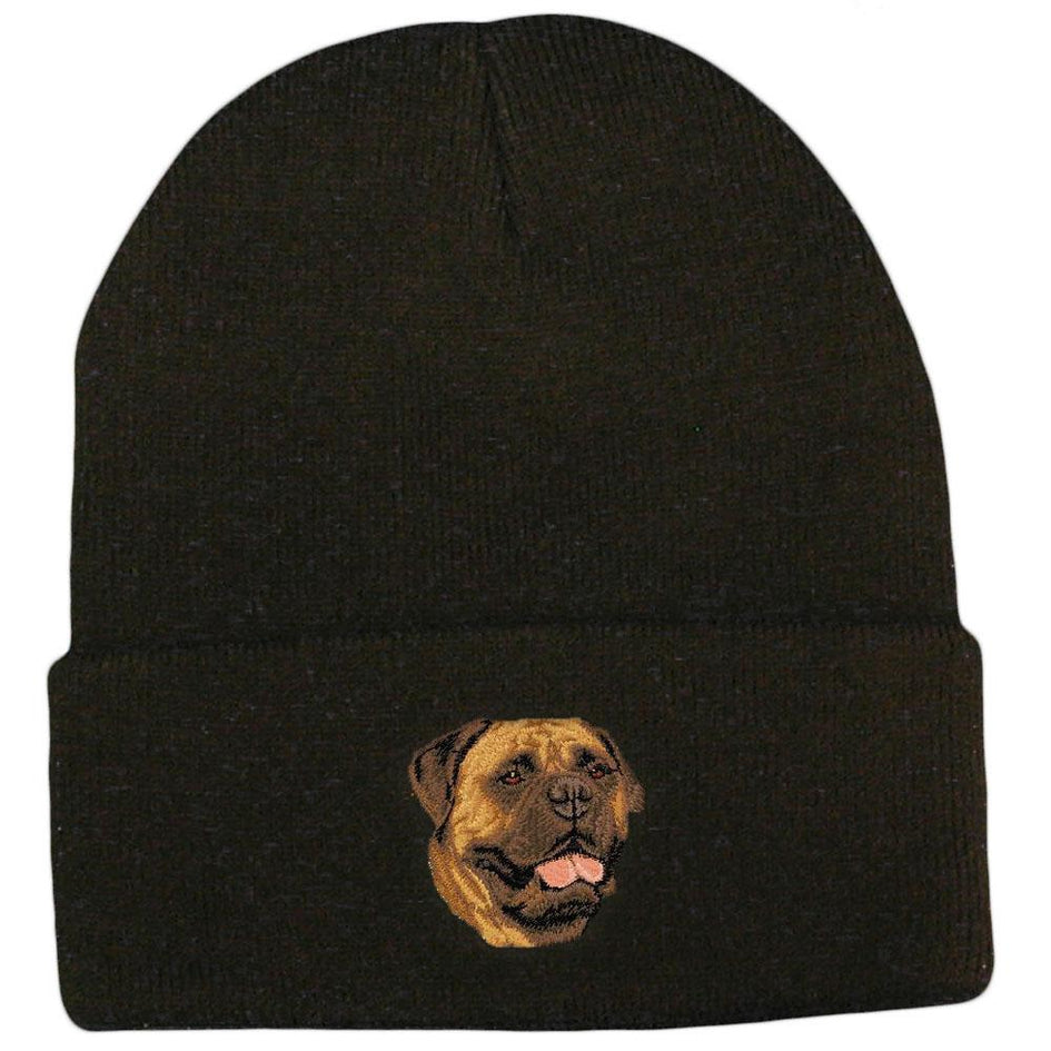 Embroidered Beanies Black  Bullmastiff D56