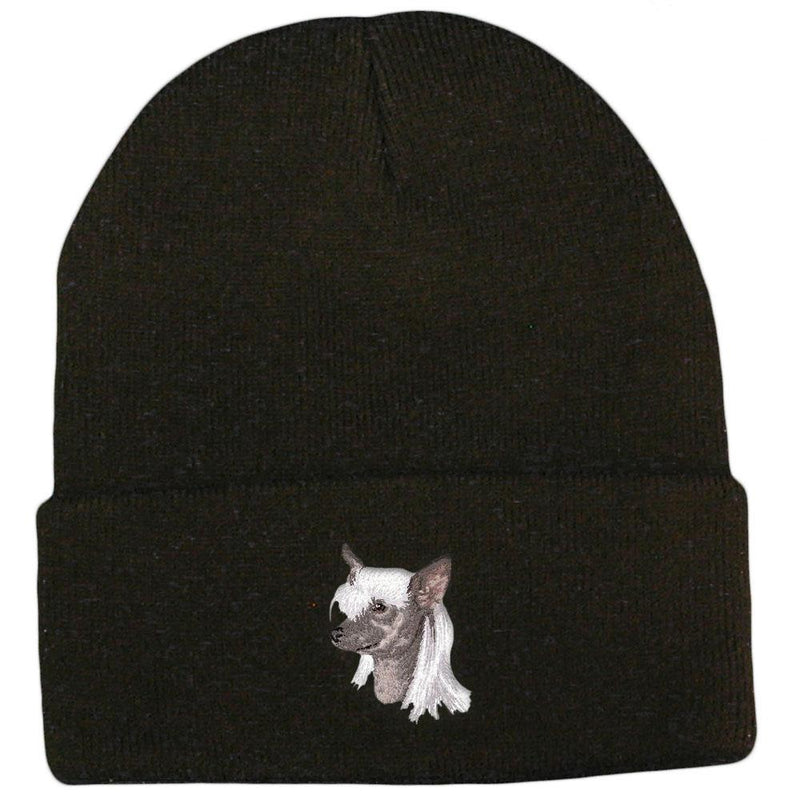 Chinese Crested Embroidered Beanies