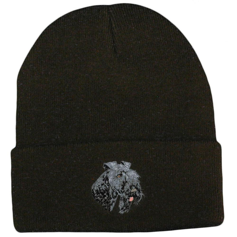 Kerry Blue Terrier Embroidered Beanies