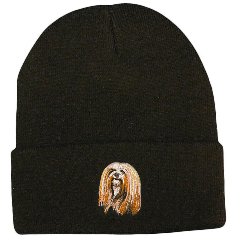 Lhasa Apso Embroidered Beanies
