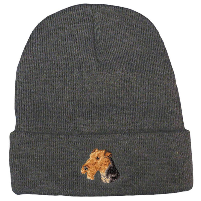 Airedale Terrier Embroidered Beanies