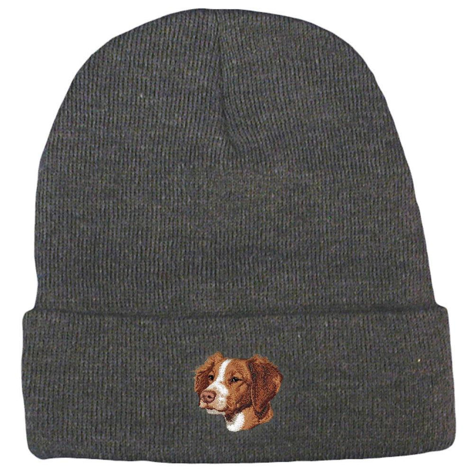 Embroidered Beanies Gray  Brittany D102