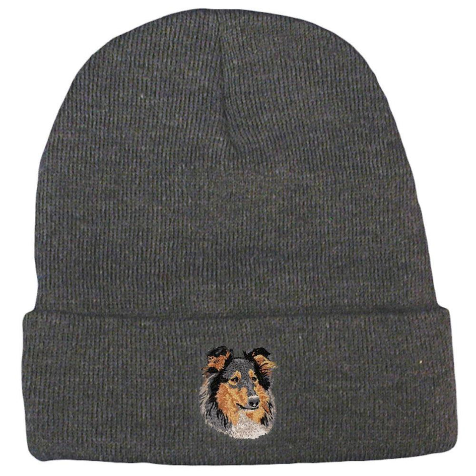 Embroidered Beanies Gray  Collie DJ395