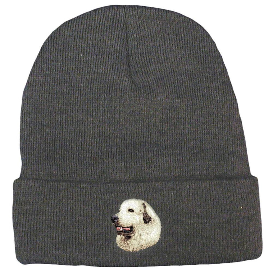 Embroidered Beanies Gray  Great Pyrenees D27