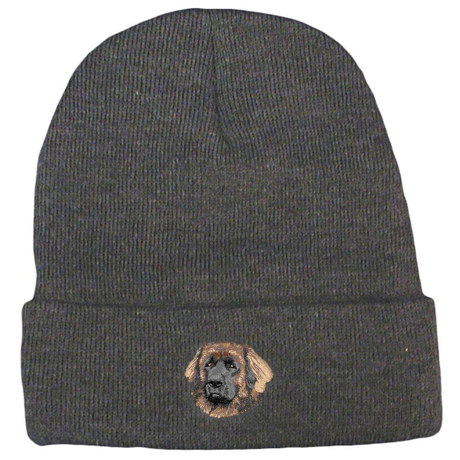 Embroidered Beanies Gray  Leonberger DV221