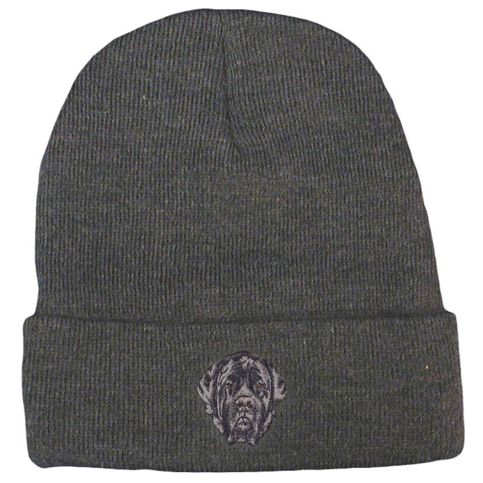 Embroidered Beanies Gray  Mastiff D135