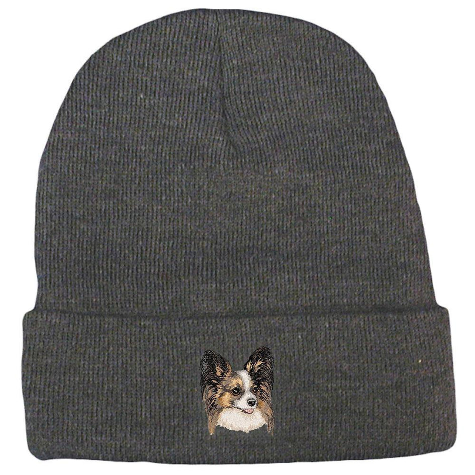 Embroidered Beanies Gray  Papillon DV463
