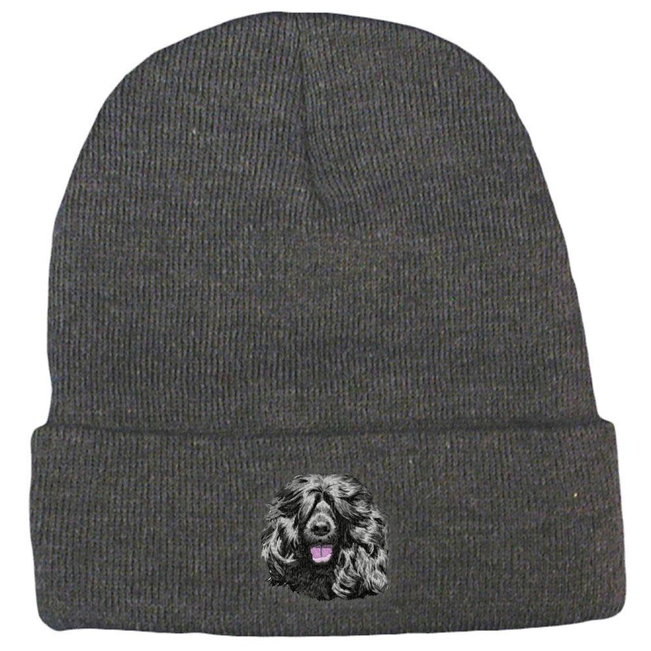 Embroidered Beanies Gray  Portuguese Water Dog DM452