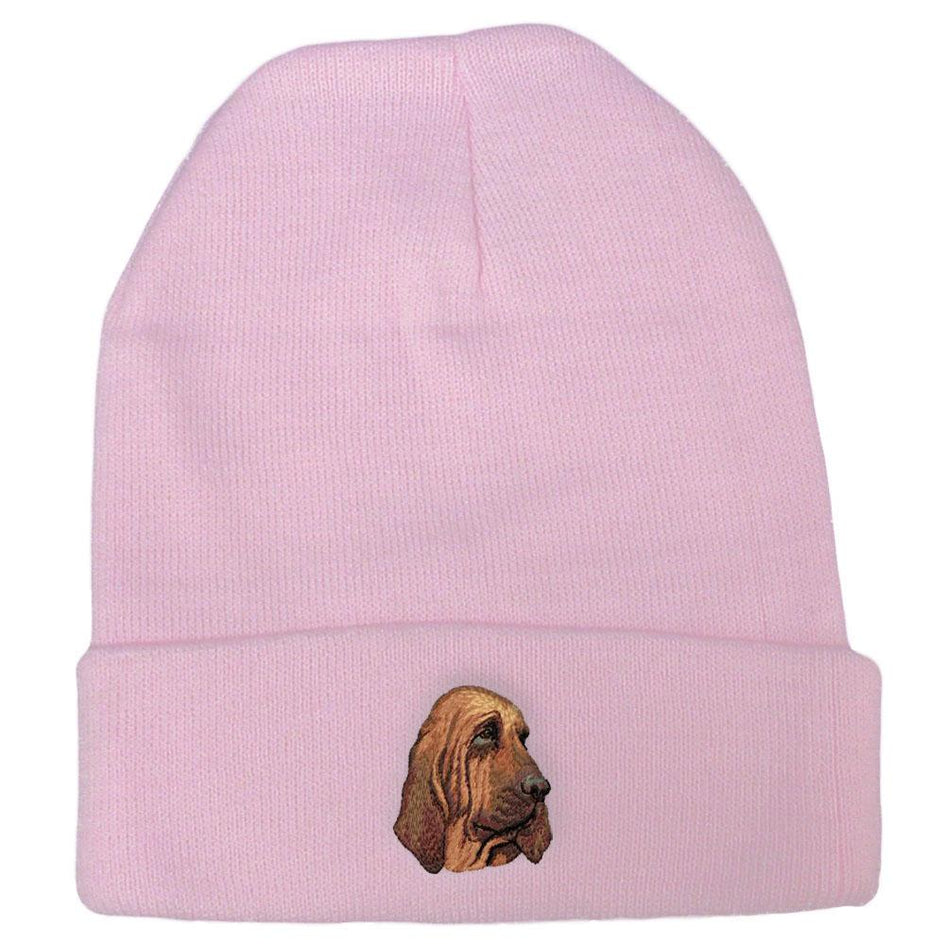 Embroidered Beanies Pink  Bloodhound DM411