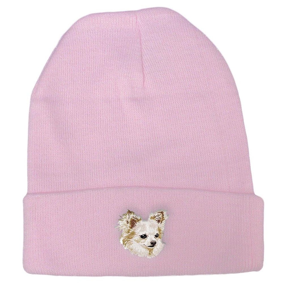 Embroidered Beanies Pink  Chihuahua DV206