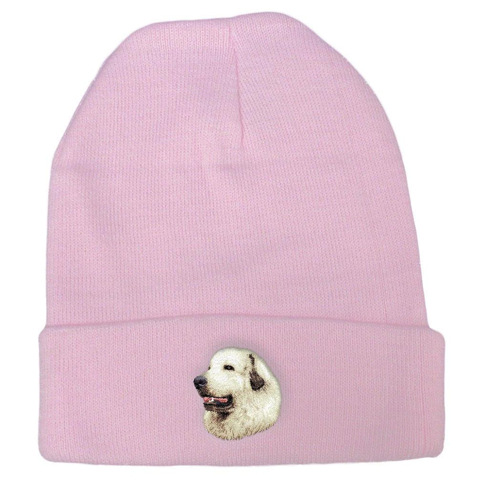 Embroidered Beanies Pink  Great Pyrenees D27