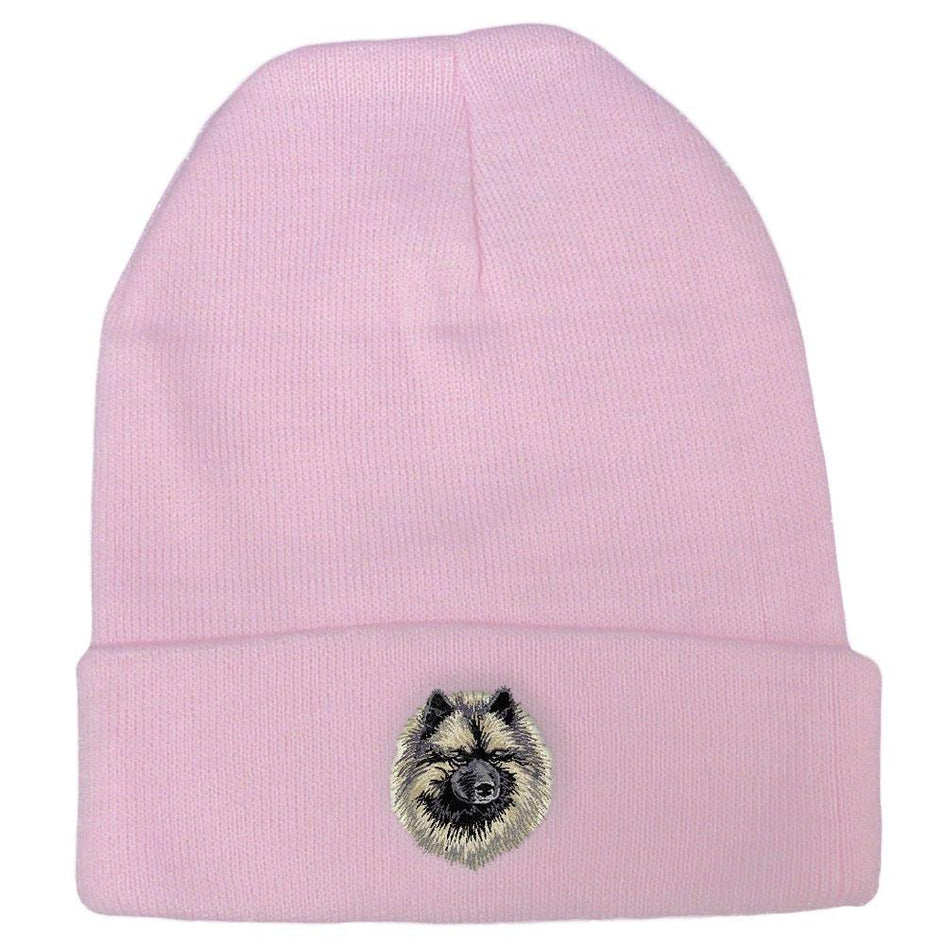 Embroidered Beanies Pink  Keeshond DV169