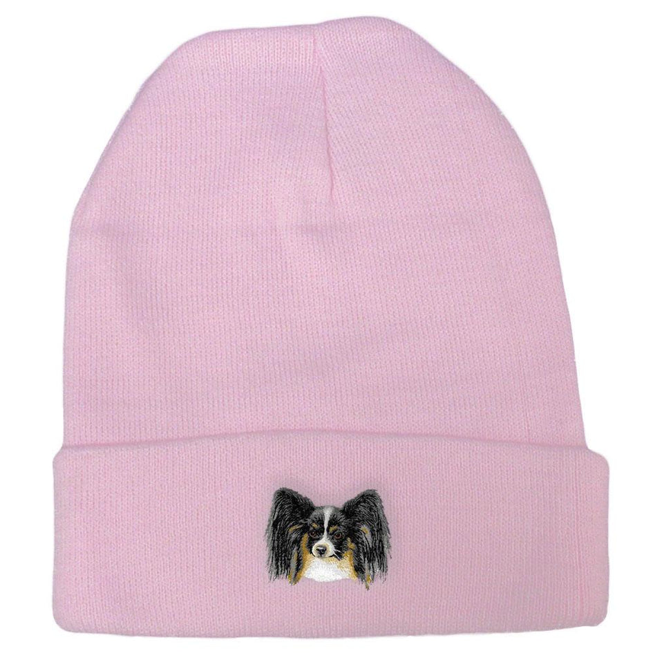 Embroidered Beanies Pink  Papillon D151