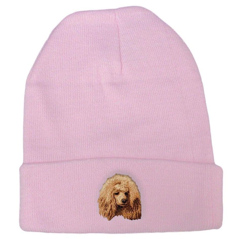 Embroidered Beanies Pink  Poodle DM449