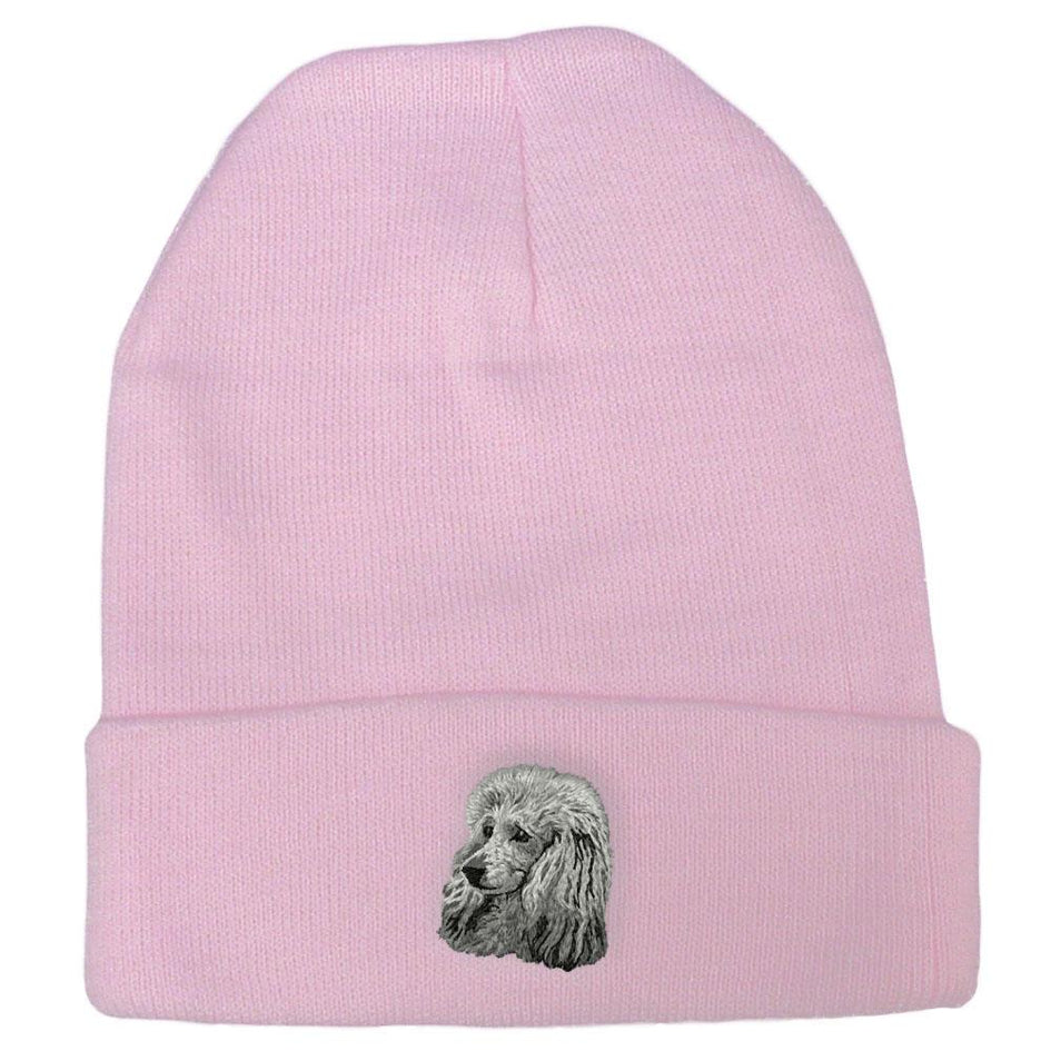 Embroidered Beanies Pink  Poodle DM450