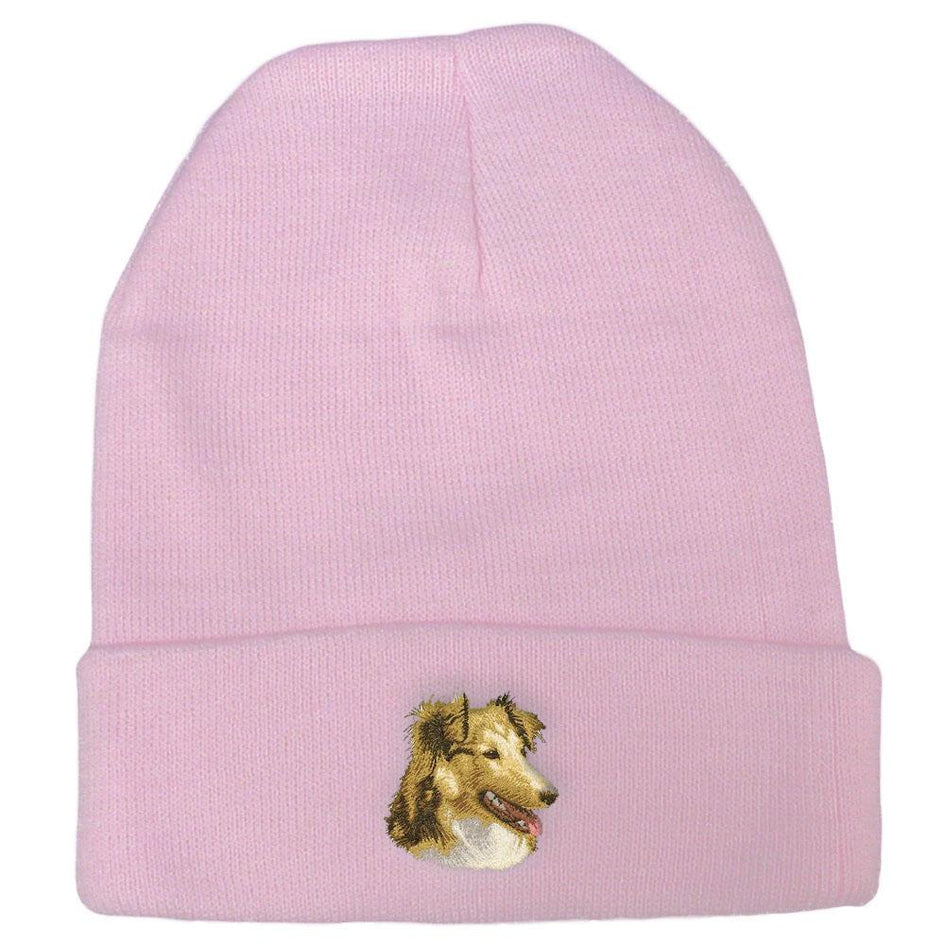 Embroidered Beanies Pink  Shetland Sheepdog D84