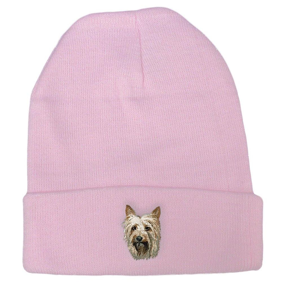 Embroidered Beanies Pink  Silky Terrier DM405