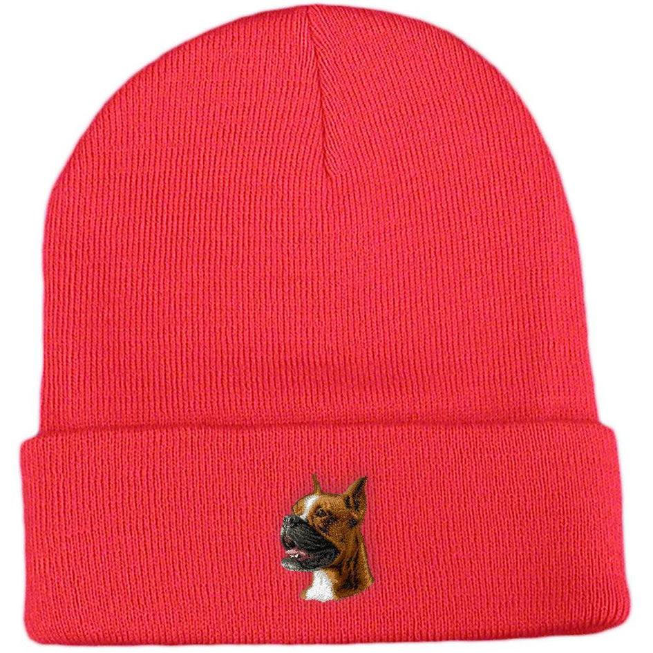 Embroidered Beanies Red  Boxer D19