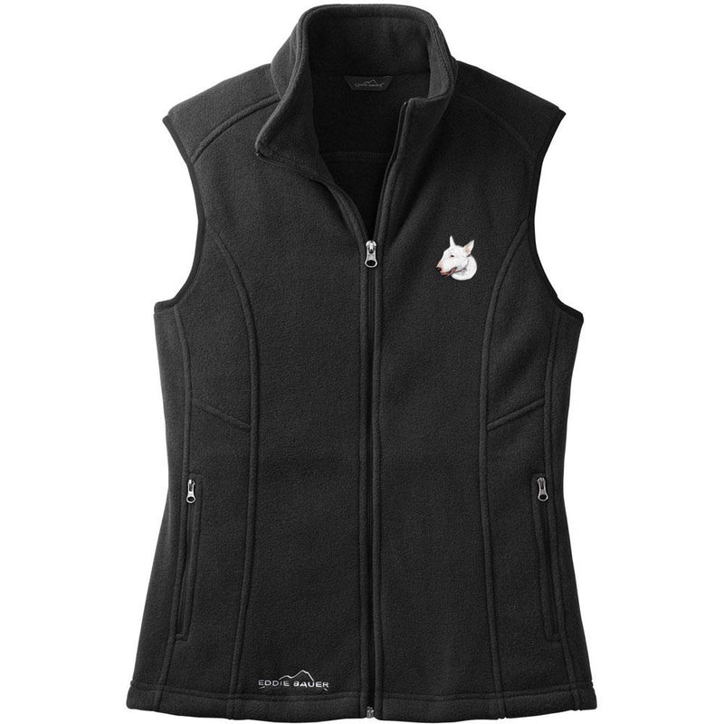 Bull Terrier Embroidered Ladies Fleece Vest