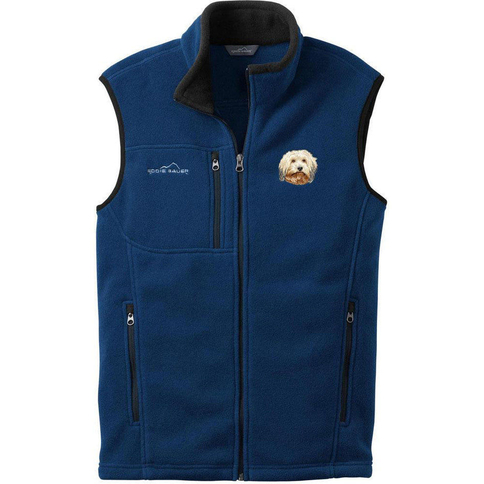 Embroidered Mens Fleece Vests Blackberry 3X Large Havanese DV372