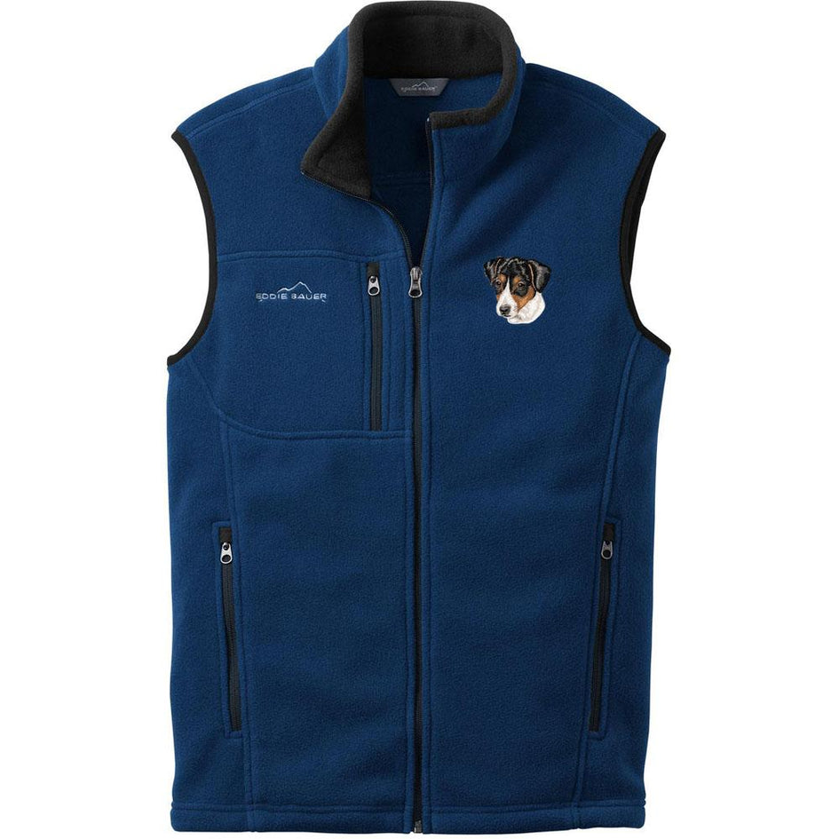 Embroidered Mens Fleece Vests Blackberry 3X Large Parson Russell Terrier DV351
