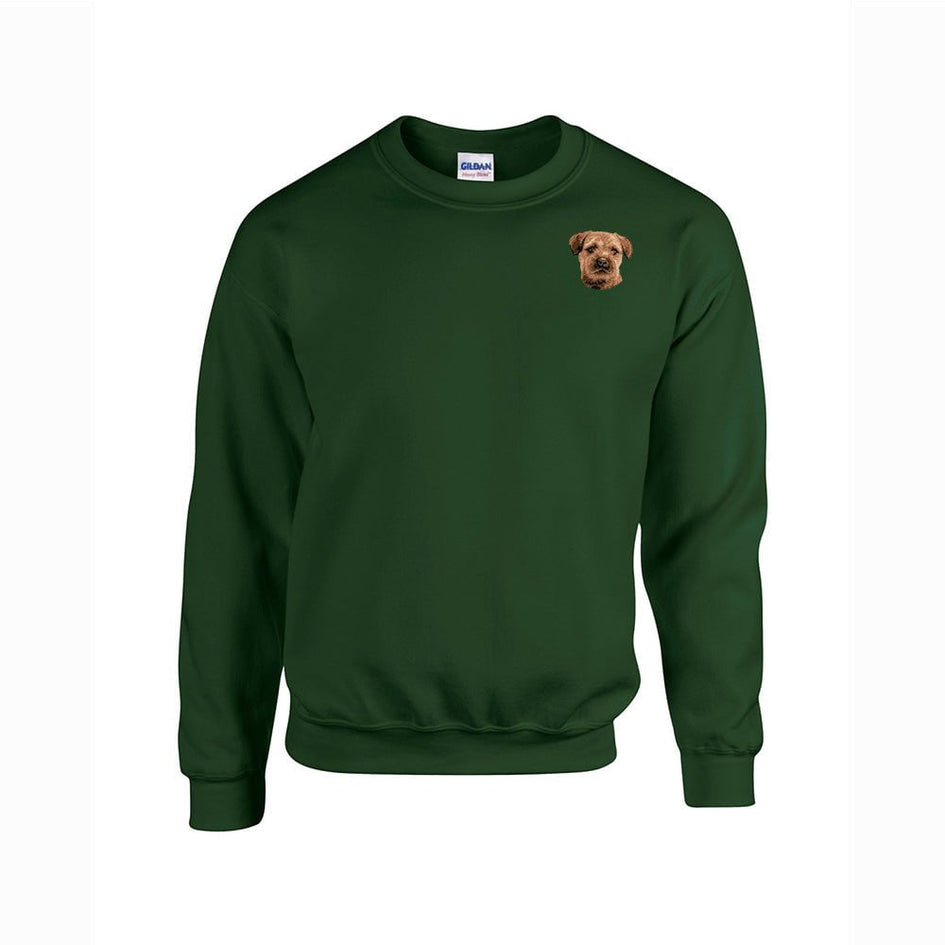 Border Terrier Embroidered Unisex Crewneck Sweatshirt