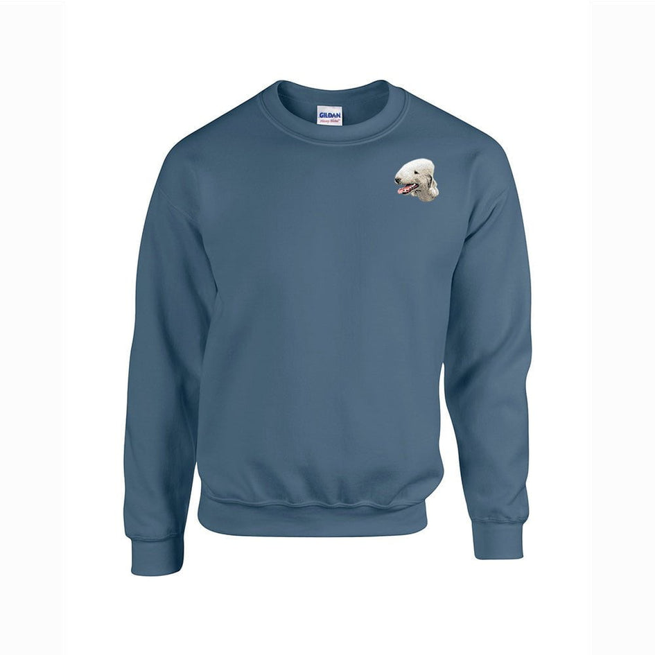 Bedlington Terrier Embroidered Unisex Crewneck Sweatshirt