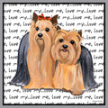 Yorkshire Terrier Love Text - Adult Unisex T-Shirt